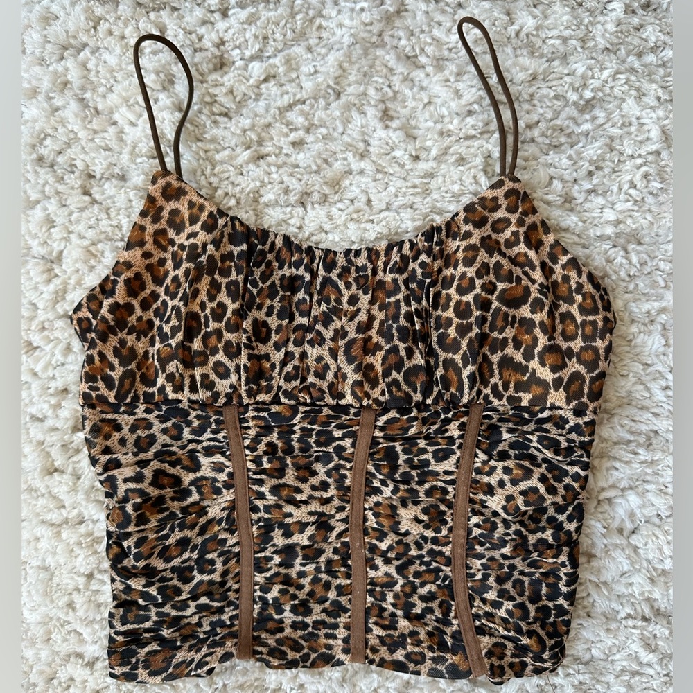 Cheetah Print Princess Polly Top